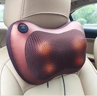 Masseur de cou rechargeable à pétrissage thermique avec fonction musicale |   Oreiller de massage corporel portable multifonction