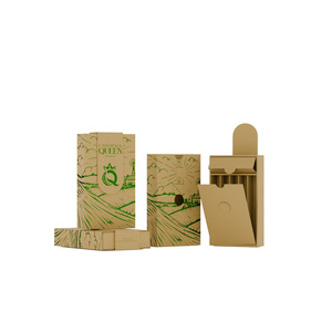 GMP Chứng Nhận Trẻ Em Bằng Chứng Vẽ Phong Cách Tay Cán Thuốc Lá Trượt Hộp Từ Đóng Cửa Trước Cuộn Hộp Giấy Với Trận Đấu - Product Image 3