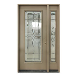 Porte battante <span class=keywords><strong>en</strong></span> acier prémontée Offre Spéciale design moderne avec <span class=keywords><strong>petit</strong></span> <span class=keywords><strong>verre</strong></span> ovale pour usage domestique - Product Image 5