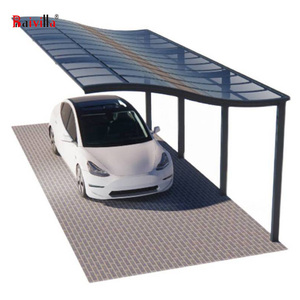 Cochera Independiente con Techo de Policarbonato, Protección Solar, Estilo Simple, <span class=keywords><strong>Garaje</strong></span> para Estacionamiento de Automóviles - Product Image 2
