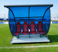 Abri de luxe pour joueurs et arbitres de football sur banc de joueur substitut avec fauteuil TBX-4 prix d'usine à Guangzhou