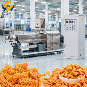 Línea Completa de Producción de Snacks Fritos, Extrusora de Doble Tornillo para Snacks Fritos Tipo Bugles, Máquina para <span class=keywords><strong>Doritos</strong></span> Fritos - Product Image 1