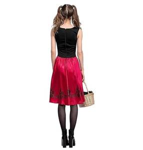 Disfraz de Caperucita Roja para mujer con capa con capucha, estilo cuento de hadas, para Navidad, Halloween, fiesta, cosplay - Product Image 3