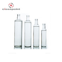 Las Botellas De Vidrio Bouteille en verre de haute qualité pour huile d'olive marasca/dorica 250ml 500ml avec bouchon en aluminium