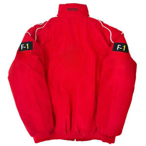 Hot Selling Men's F1 Racing Satin <strong>Jacket</strong> Handmade Embroidery Classic Black Red Design Customized Waterproof Winter <strong>Jacket</strong> - Product Image 3