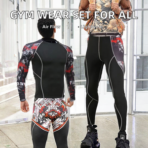 Ensemble de vêtements de sport actifs légers et respirants en Spandex/Polyester pour hommes et femmes, fabriqué par un professionnel - Product Image 2