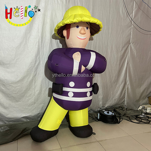 Pompier géant gonflable personnalisé, personnages de dessins animés géants gonflables pour pompier, pour la promotion et la propagande - Product Image 3