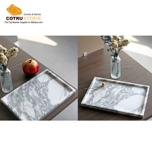 Calacatta Violet Italie Plateau en marbre <span class=keywords><strong>de</strong></span> luxe Assiette à dîner en pierre naturelle personnalisable pour bar, cuisine et <span class=keywords><strong>restaurant</strong></span> - Product Image 3