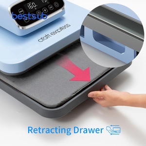 Presse à Chaud à Tiroir Plat et Ouverture Automatique Craft <span class=keywords><strong>Express</strong></span> 15x15 Pouces, Vente en Gros d'Usine, avec Fonction de Pressage Cyclique pour Film DTF - Product Image 2