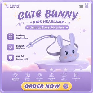 Lampe <span class=keywords><strong>frontale</strong></span> créative pour enfants, lumière LED rechargeable par USB, en silicone, en forme de lapin, réglable, douce, portable, lampe <span class=keywords><strong>frontale</strong></span> LED pour animaux - Product Image 1