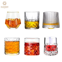 Verres à whisky en cristal transparent, verres à whisky pour bar, verres à vodka, bière, bourbon, scotch