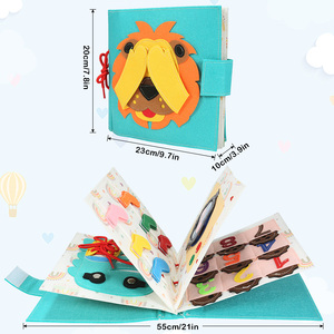 Jouet sensoriel Montessori pour enfants, jouet cognitif d'apprentissage précoce, en feutre lavable, pour enfant en bas âge - Product Image 4