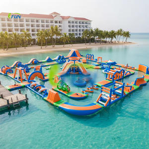 Plataformas Flotantes Inflables de PVC/Vinilo para Parques Acuáticos, con Tobogán y Forma de Iceberg, para Uso Comercial y Niños - Product Image 4