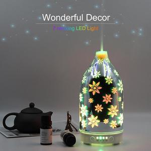 דף הבית & מתנה יפה שמנים אתריים מפזר, 100 מ "ל שמנים אתריים 3d מפזר קולי - Product Image 2