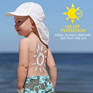 Custom Classic Outdoor Logo Summer UPF50+ Protection Sun Cap Kids Bucket Hat With Chin Strap <strong>Baby</strong> <strong>Sunhat</strong> - Product Image 1