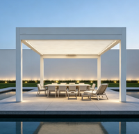 Pergola en aluminium grande taille Sweet Home avec toit à lames orientables, écologique, imperméable, pour patio, protection solaire, facile à assembler, finition poudrée