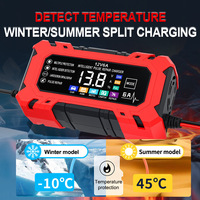 Chargeur de batterie transfrontalier 12V6A pour voiture et moto, modèle SWT-3668, fabriqué en Chine