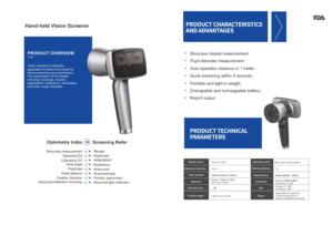 Bester Preis Optometrie HVS mit Touchscreen Hand Autore fr aktor Tragbarer <span class=keywords><strong>Vision</strong></span> Screener <span class=keywords><strong>Tester</strong></span> für die Augen untersuchung - Product Image 2