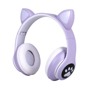 Casque Stéréo Sans Fil B39M Sport à Oreilles de <span class=keywords><strong>Chat</strong></span> Mignon, Faible Latence, Hifi, Réduction Active du Bruit, Micro pour Téléphone Portable - Vente Flash - Product Image 5