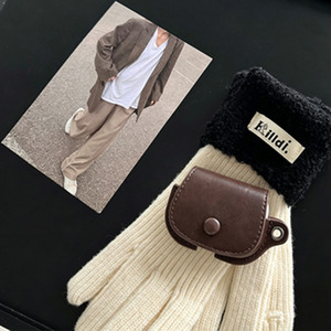 หนัง PU สีน้ำตาลวินเทจคุณภาพสูงแบบไร้สายสำหรับเคสพร้อมสายคล้องคอเป็นมิตรกับสิ่งแวดล้อมสไตล์ย้อนยุค INS สำหรับ 1/2/3/โปร - Product Image 6