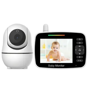 3.5 Inch baby monitor with remote pan-tilt-zoom camera 2-Way Talk Night Vision 1200mAh baby monitor phone