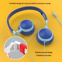 Nouveaux écouteurs supra-auriculaires pliables pour enfants - pour tablettes, claviers électroniques, apprentissage en ligne ; connexion filaire, réduction active du bruit