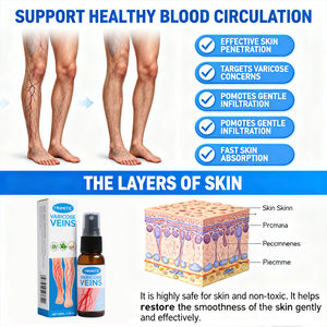 Usine de plantes OEM Soin des varices Spray Extrait de plante Apaisant Fatigue des jambes Phlébite Améliorer la circulation sanguine Soins corporels - Product Image 3