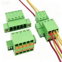 Bloc de bornes mâle-femelle à double rangée de haute qualité CE 3,50 mm avec connecteur à ressort à bride et connecteur à ressort pour raccordement en ligne