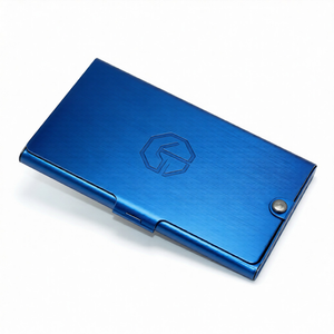 Custom Anodized Stainless Steel Business Card Case CNC Machined <b>Metal</b> Card <b>Wallet</b> - Product Image 1