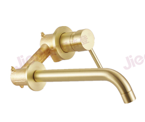 Mitigeurs muraux modernes en laiton à trou unique <span class=keywords><strong>Robinets</strong></span> de lavabo de salle de bain <span class=keywords><strong>avec</strong></span> noyau de valve en céramique - Product Image 2