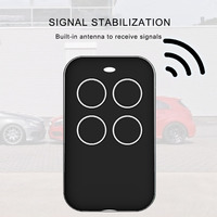 Best Seller YET2128 D4 Tipo Control remoto universal Llavero impermeable 433Mhz ABS 4 botones para puertas de garaje