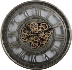 <span class=keywords><strong>Orologio</strong></span> <span class=keywords><strong>da</strong></span> <span class=keywords><strong>Parete</strong></span> Industriale Steampunk con Ingranaggi Rotanti, 31,5 Pollici, 80 cm, Brevettato - Product Image 2