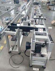 Pallet Conveyor System Lithium Battery Production Line Stainless Steel Timing Conveyor Double Speed Chain Conveyor Adjustable - Product Image 2