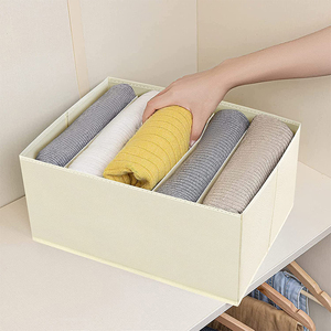 Gran oferta, armario <span class=keywords><strong>de</strong></span> <span class=keywords><strong>tela</strong></span> plegable <span class=keywords><strong>de</strong></span> 5 rejillas, organizador <span class=keywords><strong>de</strong></span> armario, almacenamiento barato insípido para ropa vaquera, cajones <span class=keywords><strong>de</strong></span> Metal <span class=keywords><strong>de</strong></span> plástico hechos - Product Image 5