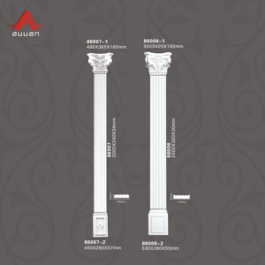 <span class=keywords><strong>Columnas</strong></span> de Interior planas de PU para casa, diseños de pilares decorativos a la venta - Product Image 2