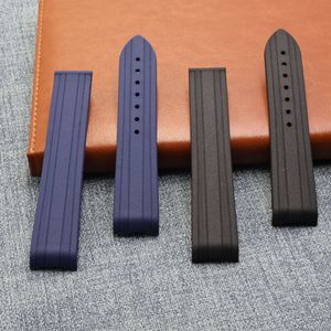 Thể thao cao su Silicone xem ban nhạc xem Dây đeo với bướm triển khai khóa 20/22mm - Product Image 1