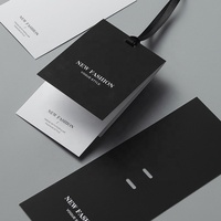 Étiquettes de vêtements de luxe de haute qualité, étiquettes suspendues personnalisées avec logo imprimé, en papier, avec cordon, pour vêtements, meilleur prix