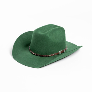 High Quality Vw102 Highly Recommend 100% Wool Western <strong>Cowboy</strong> <strong>Hat</strong> Unisex Wool Felt Decorative Fedora <strong>Hat</strong> - Product Image 6