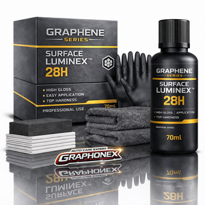Recubrimiento Cerámico de Grafeno GRAPHONEX Surface Luminex 28H, 60um de Grosor, Alta Dureza, Acabado de Alto Brillo para Autos Nuevos y Usados (70ml, 10 Años de Duración) - Product Image 1