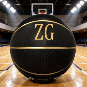 Ballon de basketball personnalisé avec logo, en caoutchouc naturel durable, noir, en gros, pour équipes sportives, extérieur, taille 7, personnalisez votre marque OEM - Product Image 4