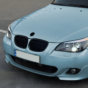 Bmw 5 Series E60 E61 Front Bumper Grille Black ABS Plastic Horizontal Bar For 2004-2010 Retrofit Upgrade - Product Image 3