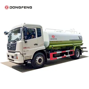 Dongfeng Truk Tangki Air 4X2 LHD Cummins 270 Mesin Hp E3 Bowser Air Tipe 10000 Liter