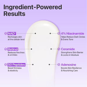 Crema de Ojos Coreana Eléctrica con NAD+, Péptidos Retinales y Niacinamida para Iluminar las <span class=keywords><strong>Ojeras</strong></span>, Gel Aclarante para Ojos, Fórmula Antiarrugas - Product Image 2