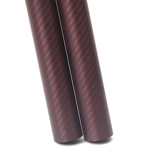 <span class=keywords><strong>Tube</strong></span> en fibre de <span class=keywords><strong>carbone</strong></span> <span class=keywords><strong>Kevlar</strong></span> rouge/noir, léger, résistant, tailles personnalisées - Product Image 4