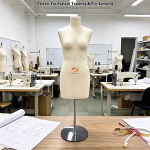 Junmei Maniquí de Fibra de Vidrio Impreso en 3D a <span class=keywords><strong>Escala</strong></span> <span class=keywords><strong>1</strong></span>/<span class=keywords><strong>2</strong></span>, Talla 84, con Parte Superior del Cuerpo, Pinzable, Mini Maniquí para Confección de Patrones y Enseñanza de Moda - Product Image 1