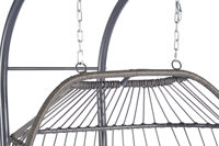 Grand hamac pour 2 personnes chaises à œufs suspendues chaise balançoire avec cadre pour intérieur et extérieur