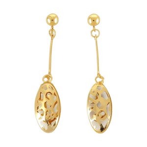 Pendientes de Aro Geométricos Chapados en Oro, de Aleación, para Mujer, de Moda, con Clip, Joyería para Fiesta, Pendientes de Declaración Modernos - Product Image 1