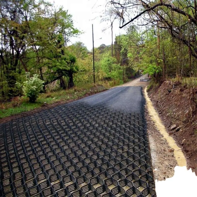 ground stabilizer geocell retaining wall HDPE geocell slope protection geocell for road