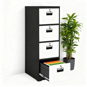 High Quality Rustproof Modern <strong>Vertical</strong> Steel Lock File Cabinet <strong>Drawer</strong> Storage for Home Office Hotel Scenarios - Product Image 1