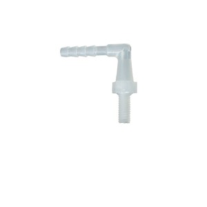 Conector de codo de plástico con rosca M6 de 2 mm de diámetro para manguera de jardín y sistema de riego - Product Image 1